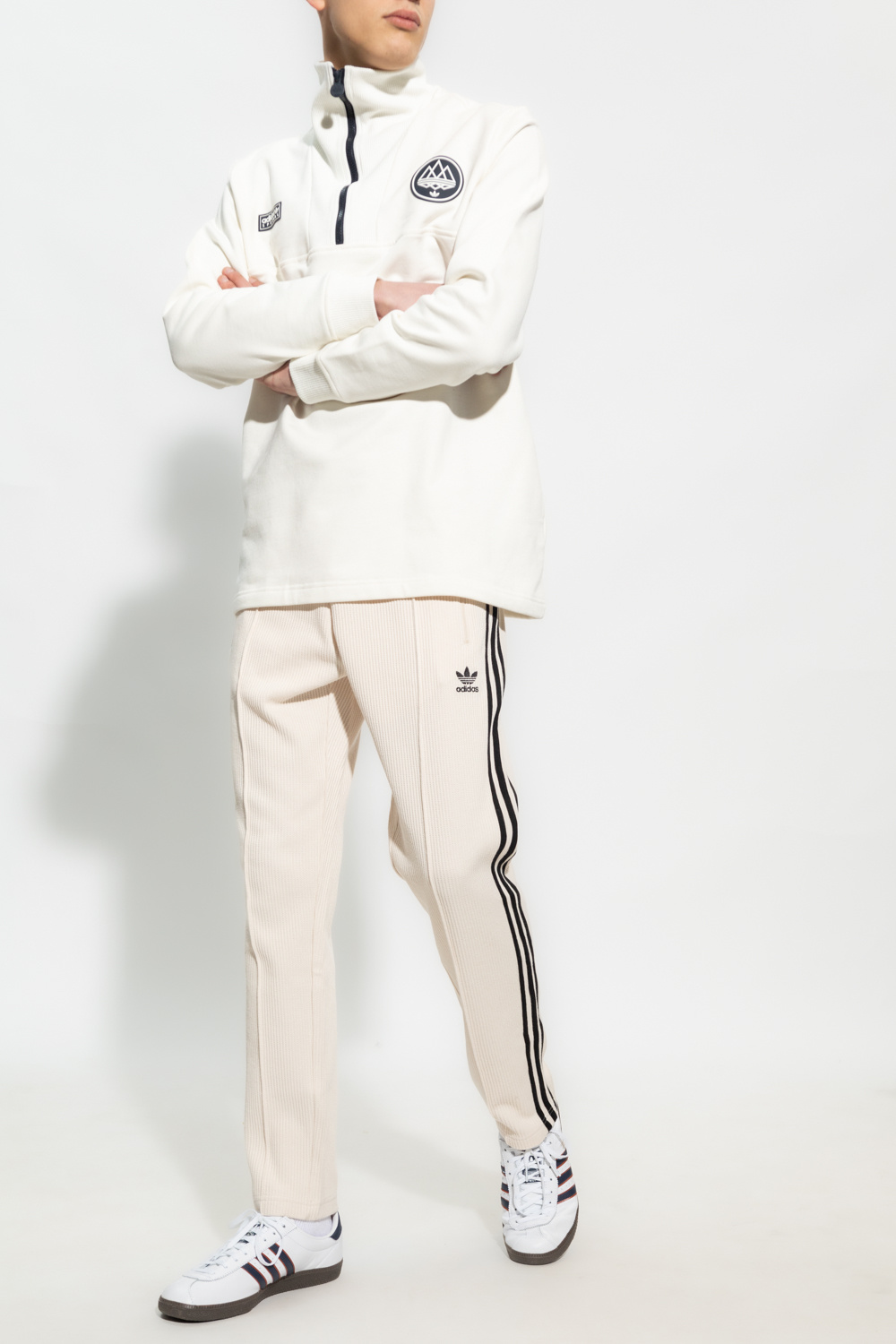 Adidas cream tracksuit mens online